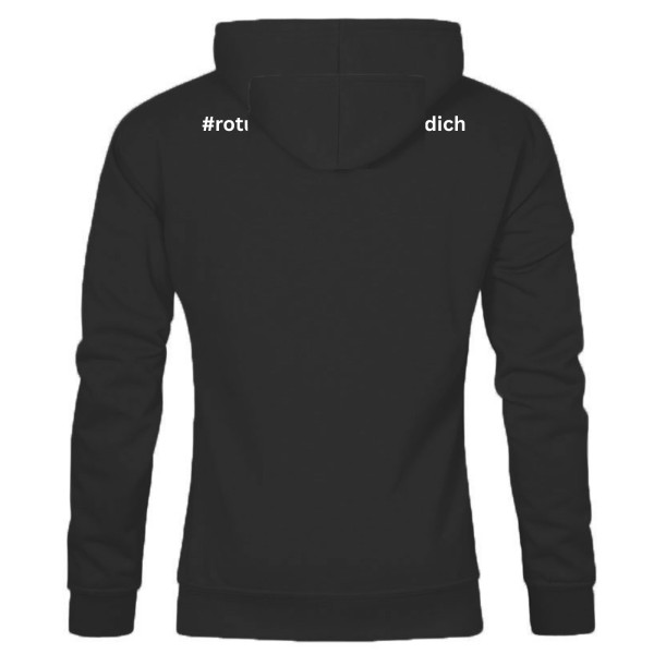 Kids Hoody Black mit Retro Logo Weiß und Schriftzug