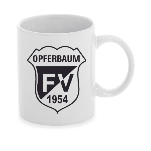 Tasse Opferbaum mit Logo