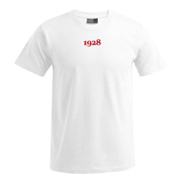 Herren T-Shirt Weiß mit 1928 Logo Weiß