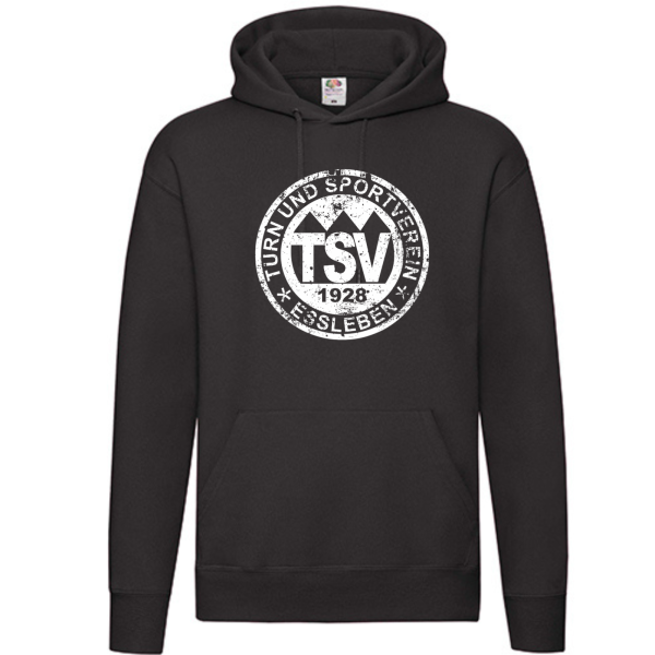 Kids Hoody Black mit Retro Logo Weiß und Schriftzug