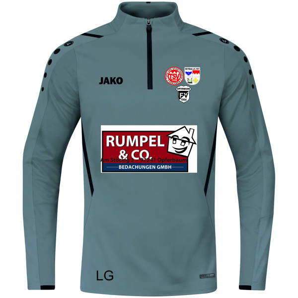 Ziptop Trikot Lang Grau
